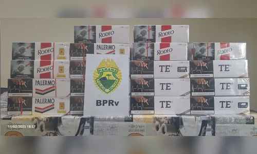 Passageiro de ônibus é flagrado com mais de mil maços de cigarro no PR
