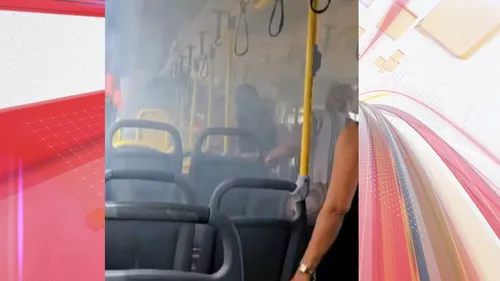 Passageiros entraram em pânico após a explosão do aparelho