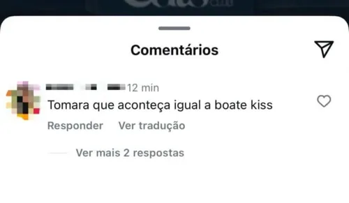 Postagem feita por homem de 35 anos que foi indiciado