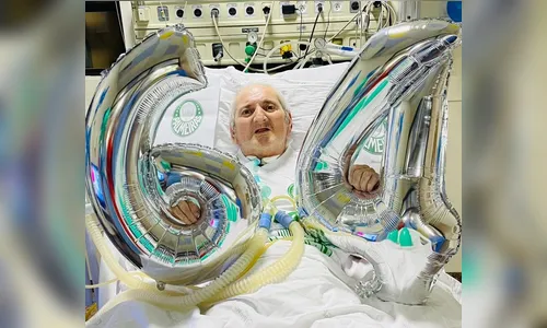 Paciente internado há 216 dias ganha festa temática do Palmeiras