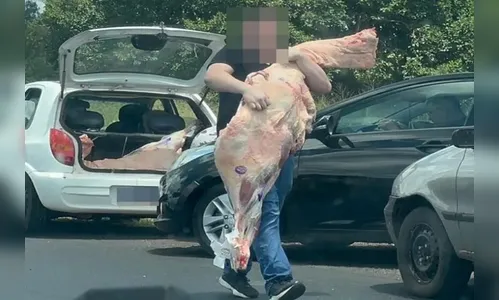 Empresário investigado por saque no PR devolve carne furtada à polícia