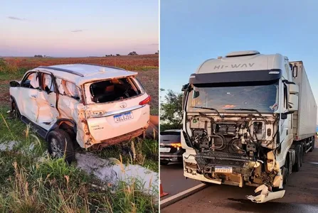 Segundo a PRF, os assaltantes haviam rendido o motorista e o colocado em uma Toyota SW4, enquanto planejavam levar o caminhão carregado com óleo vegetal