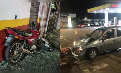 Motociclista fratura o fêmur após acidente com carro em Apucarana