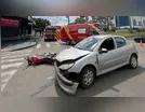 Motociclista fica ferido em acidente na Av. Minas Gerais, em Ivaiporã