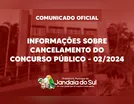 Prefeitura de Jandaia do Sul anuncia cancelamento de concurso público