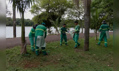 Apucarana elimina potenciais focos da dengue no Parque Jaboti