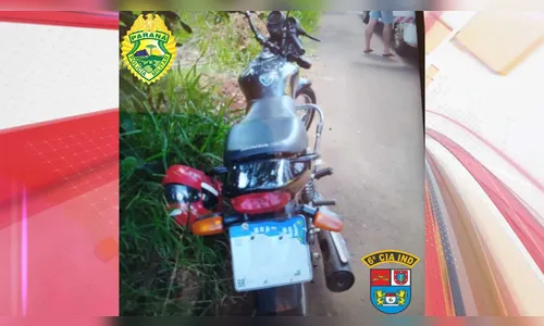 PM de Ivaiporã recupera moto furtada antes do dono perceber o crime