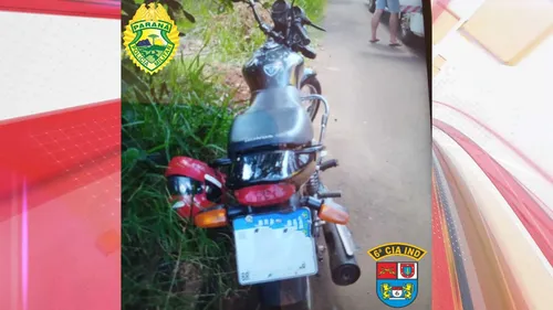 A moto foi recuperada no Jardim Alvorada