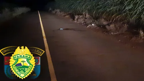 A moto foi retirada do local antes da chegada da PRE