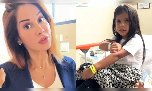 A pequena Sophia foi levada ao médico na terça-feira (18)