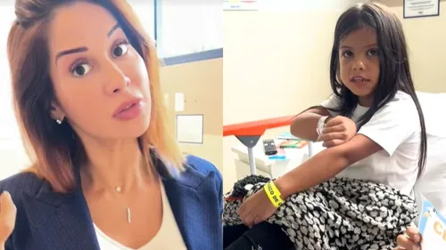 A pequena Sophia foi levada ao médico na terça-feira (18)