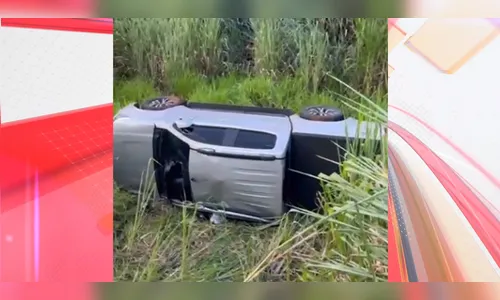 Motorista perde controle e sofre acidente em trecho da BR-376