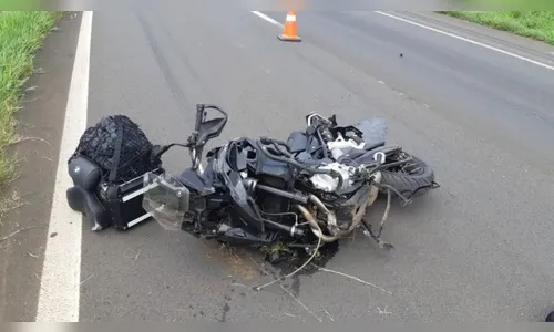 Casal de Maringá morre em acidente com moto BMW na BR-376
