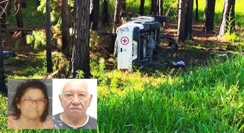 Ambos estavam na ambulância que capotou em Piraquara