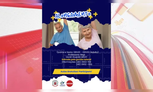 Arapongas lança aulas de alongamento em parceria com Secretarias