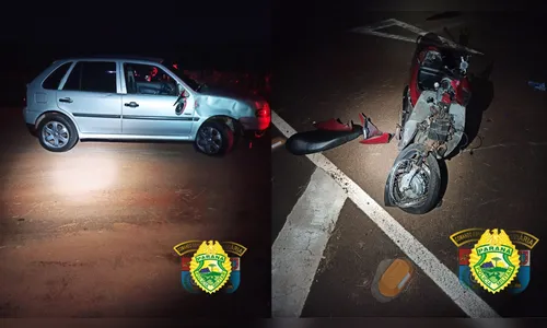 Colisão frontal deixa três feridos na PR-170 em Cambira