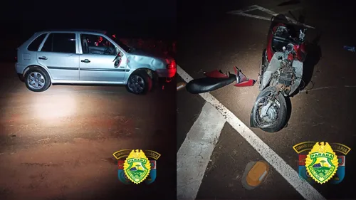 Colisão frontal deixa três feridos na PR-170 em Cambira