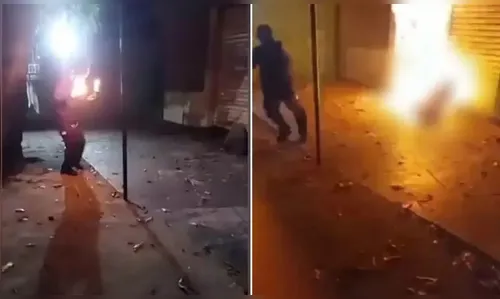 Chocante! Adolescente ateia fogo em morador de rua e grava crime