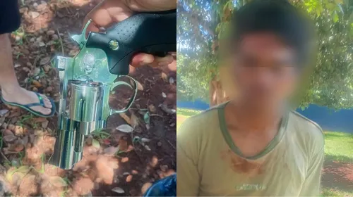 Criminoso portava simulacro de um revólver