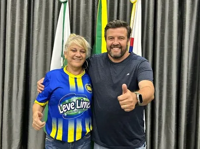 Durante a visita, a profissional foi recebida pelo vereador Sidnei da Levelimp (MDB)