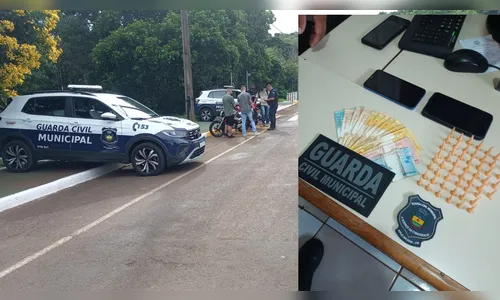 Dois são presos com 52 pinos de cocaína no Lago Jaboti em Apucarana