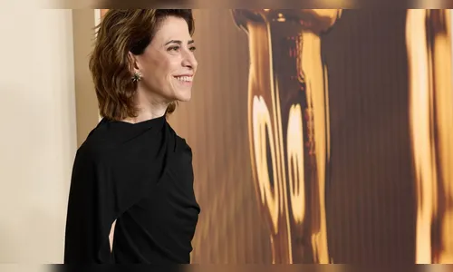 Fernanda Torres no jantar dos indicados ao Oscar 2025 no Museu da Academia