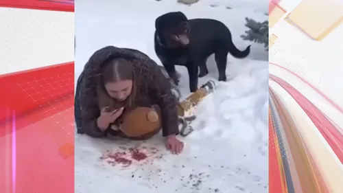 Mãe e filho também ficaram doentes devido ao contato prolongado com a neve
