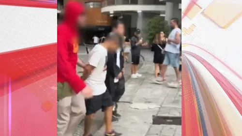 Momento da prisão foi registrado em vídeo
