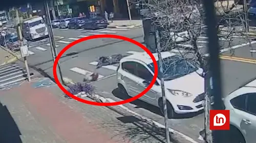 Motociclista ficou ferida