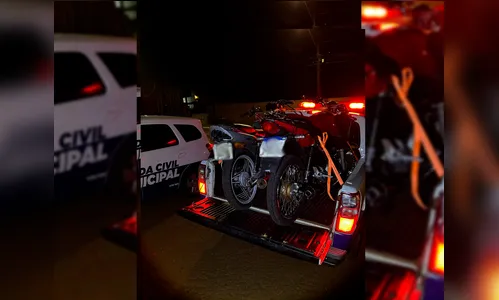 GCM realiza fiscalização e apreende motos irregulares em Apucarana