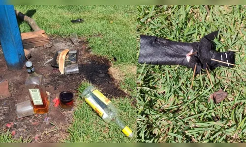 Ritual com cachaça, fogo e bonecos em cemitério do PR gera polêmica