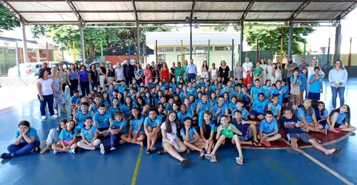 O lançamento da 5ª turma de capacitação foi realizado na Escola Municipal Joaquim Vicente de Castro