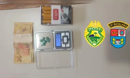 Jovem de 22 anos é preso traficando crack na Vila Nova em Apucarana