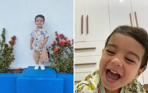 O pequeno Salomão Faustino, de apenas 2 anos