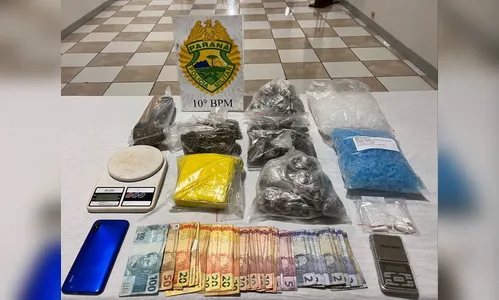 Cocaína e maconha: PM prende jovem com grande quantidade de drogas