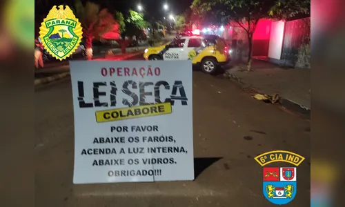 Operação Lei Seca em Ivaiporã autua 29 motoristas e apreende veículos
