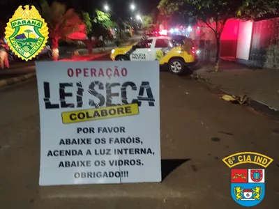 Operação Lei Seca em Ivaiporã autua 29 motoristas e apreende veículos
