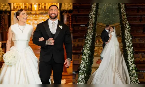Sócios de Virginia, Samara e Thiago fazem casamento de luxuoso
