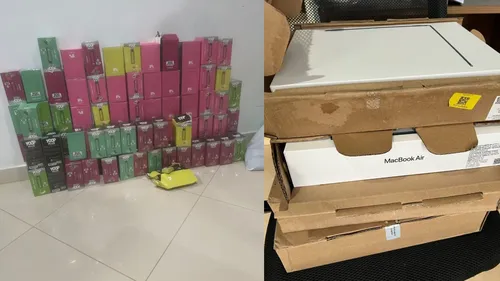 PF e RF combatem contrabando de cigarros eletrônicos no Paraná