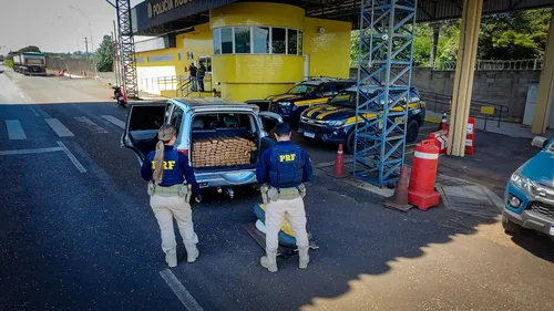 PRF apreende Pajero TR4 com grande quantidade de maconha em Mandaguari