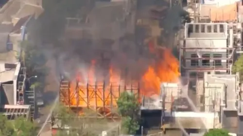 Parte da Cidade Cenográfica que atende três produções foi destruída