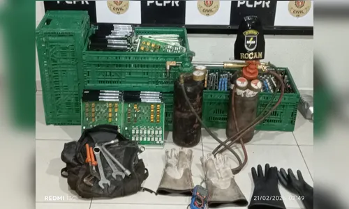 Rocam prende membro de quadrilha que furtava placas telefônicas
