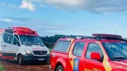 Samu e Corpo de Bombeiros foram camhados para o socorro