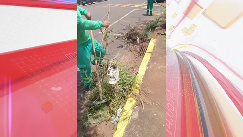 Serviços de limpeza e roçagem foram realizados pela equipe de serviços públicos terceirizados