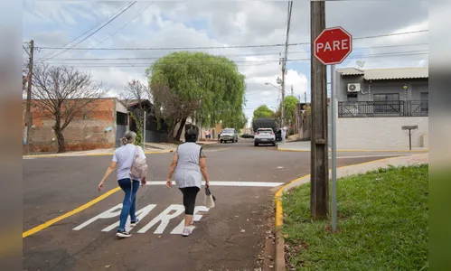 Apucarana reforça sinalização em ponto crítico no Jardim Ponta Grossa