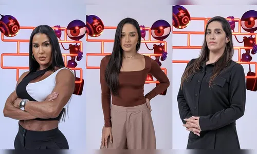 BBB 25: Gracyanne, Eva e Daniele estão se enfrentam no paredão