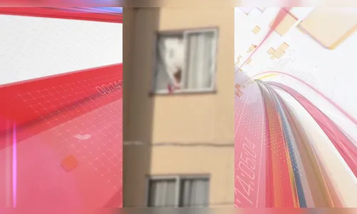 Criança se pendura em tela de janela de 3º andar de prédio no PR; veja