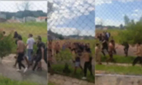 Jovens marcam briga pela internet e 