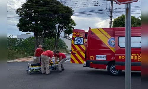 Bombeiros escutam acidente e socorrem vítima ferida em Apucarana
