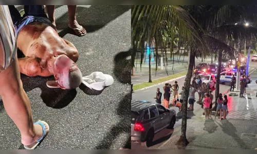 Motorista de Porshe espanca idoso e vítima perde a consciência; veja